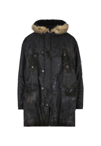 Parka Militare In Satin