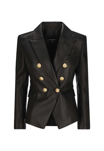 Blazer Doppiopetto In Pelle