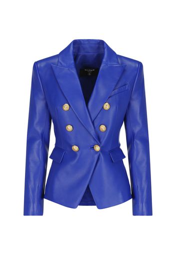 Blazer Doppiopetto In Pelle