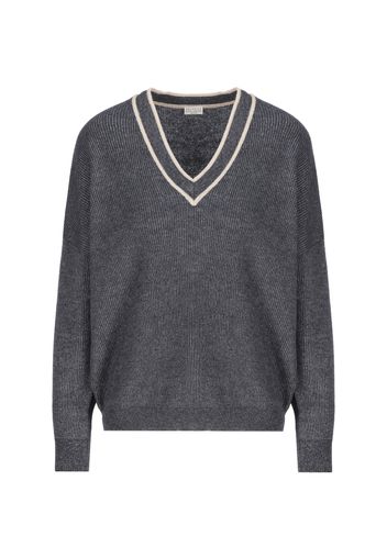 Maglione In Cotone E Alpaca