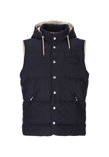 Gilet Puffer In Lana