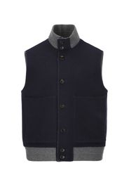 Gilet Reversibile In Cashmere