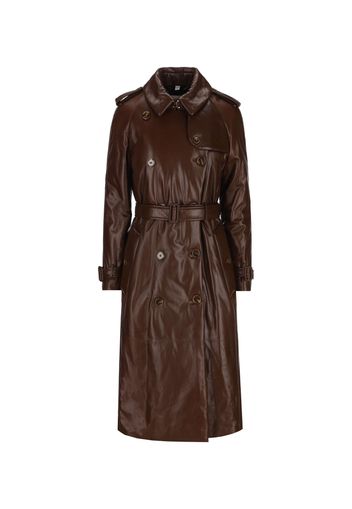 Trench coat Waterloo lungo in pelle di agnello plongé