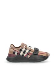 Sneaker In Cotone Con Motivo Tartan