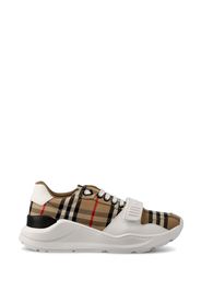 Sneaker con motivo Vintage check e inserti in pelle