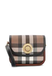 Borsa Elizabeth piccola in pelle e Check