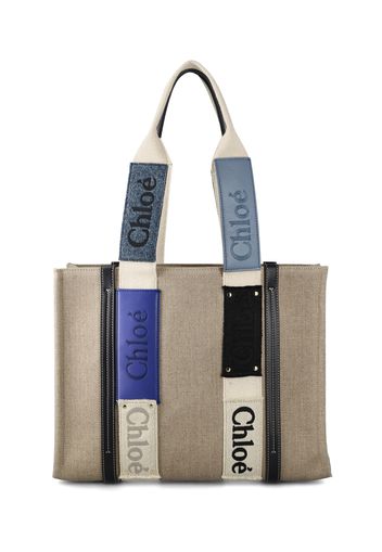 Borsa Tote Media Woody Chloé In Tessuto