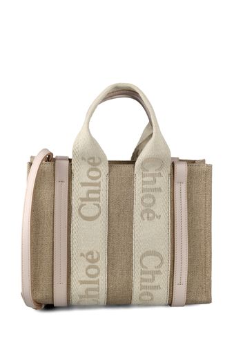 Borsa Tote Piccola Woody Chloé In Lino