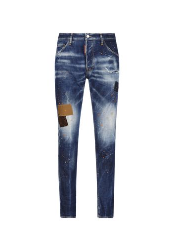 Dark Warm Patch Wash Cool Guy Jeans