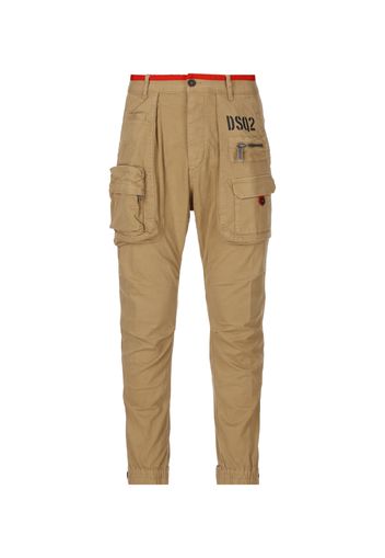 Pantaloni Cargo In Cotone