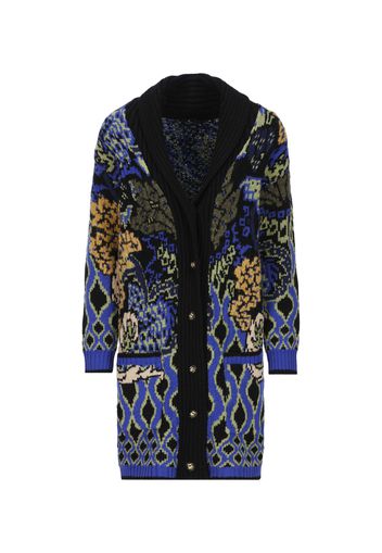 Cappotto In Maglia Jacquard