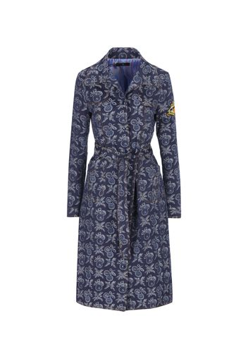 Abito Trench In Denim Di Cotone