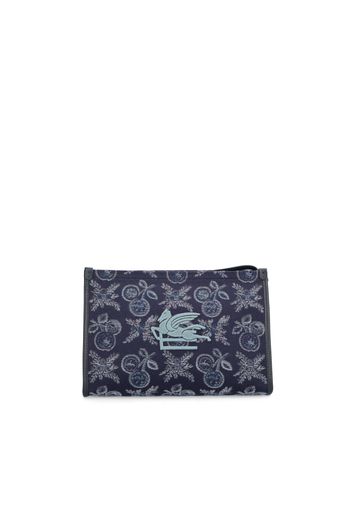 Pouch Grande In Velluto Jacquard