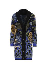 Cappotto In Maglia Jacquard