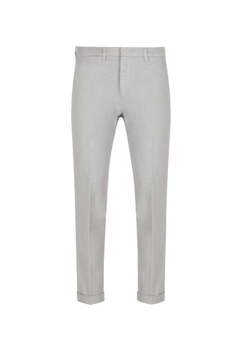 Pantalone Capri In Gabardine Stretch Di Cotone