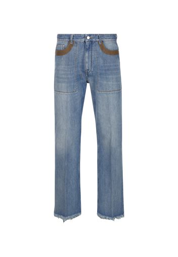 Pantalone In Denim Di Cotone