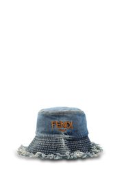 Cappello In Denim Di Cotone