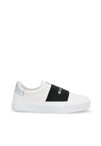 Sneakers Di Pelle Con Fascia Elastica Givenchy