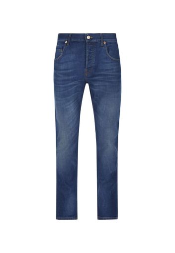 Pantalone Attillato In Denim