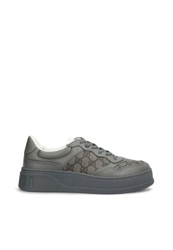 Sneaker In Pelle E Tessuto