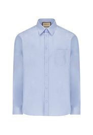 Camicia Boxy-Fit A Righe In Popeline Gucci