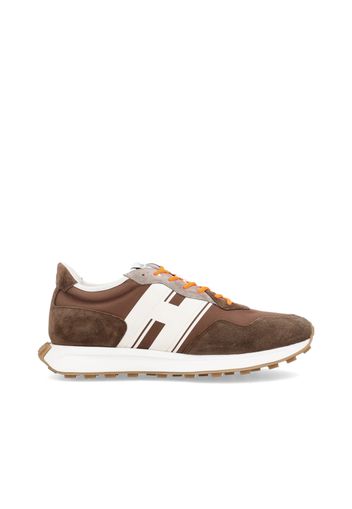 Sneakers Hogan H601 Marrone Bianco Arancio