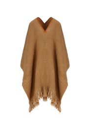 Poncho Fluffy In Seta