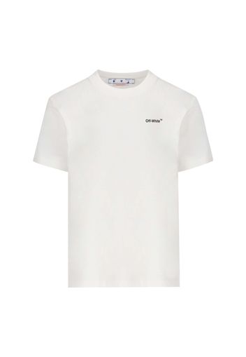 T-Shirt “Caravaggio Arrow” Off-White In Cotone