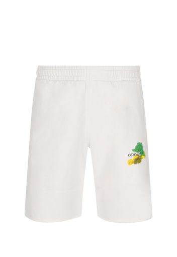 Shorts Off-White In Cotone