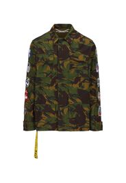 Giacca Field Camouflage Con Toppe