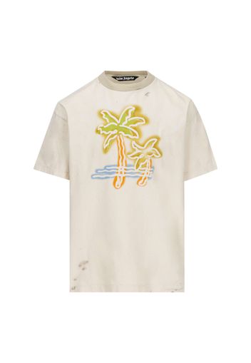 T-shirt Palm Neon