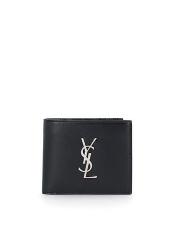 Porta carte YSL Saint Laurent in pelle grain de poudre