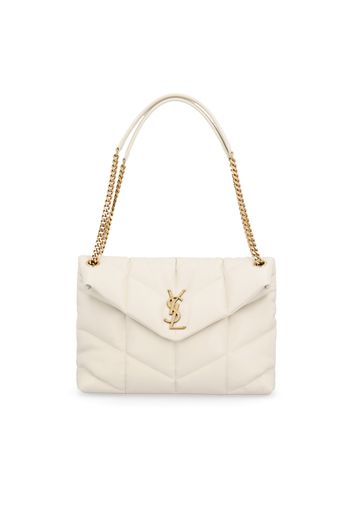 Borsa Yves Saint Laurent Puffer Media In Pelle Di Agnello