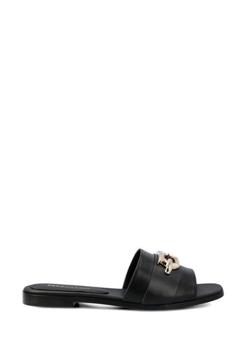 Sandali Slide In Pelle