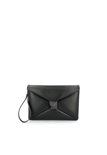 Pochette In Nappa Con Maxi Borchia