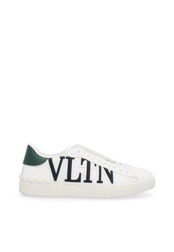 Sneaker Valentino Garavani Open in vitello con stampa logo VLTN