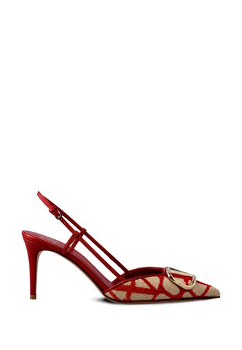 Dècolletè Slingback In Toile Iconographe