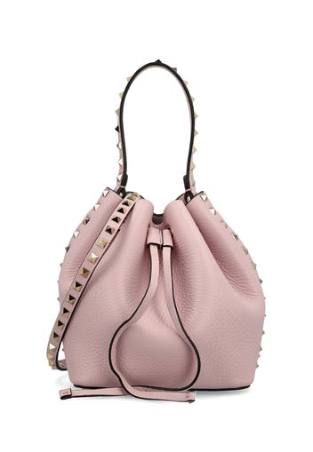 Borsa Rockstud In Vitello Granato