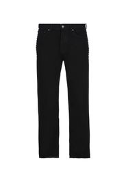 Pantalone In Denim Con Borchie Black Untitled