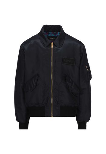 Giacca Bomber Con Logo Applicato