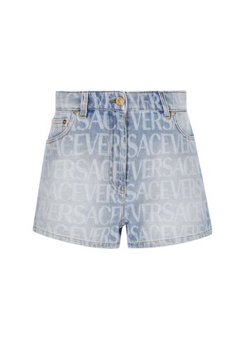 Shorts In Denim Di Cotone