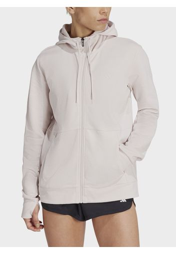 Felpa Full Zip Con Cappuccio