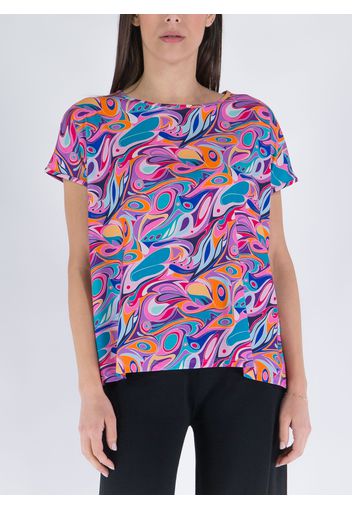 Blusa Ampia A Fantasia