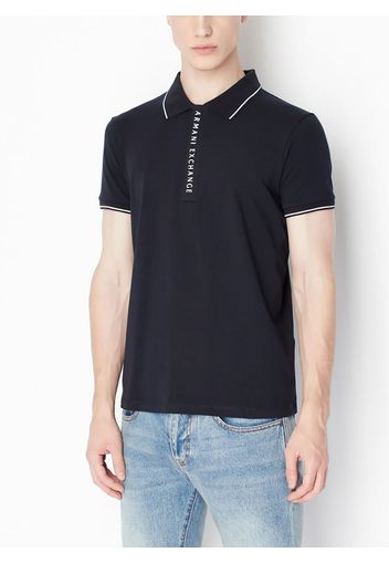 Polo Jersey Stretch Mezza Zip