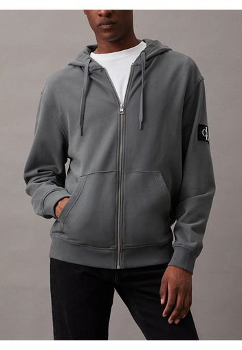 Felpa Full Zip Con Cappuccio