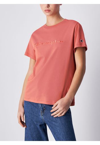 T-Shirt In Jersey Con Logo Tono Su Tono