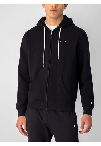 Felpa Full Zip Classic Con Cappuccio Micro Logo