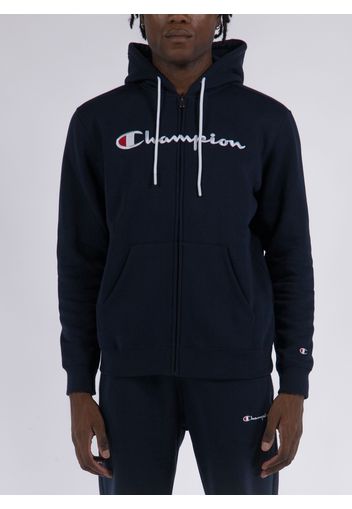 Felpa Full Zip Con Logo