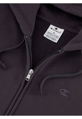 Felpa Full Zip Con Ricamo Logo