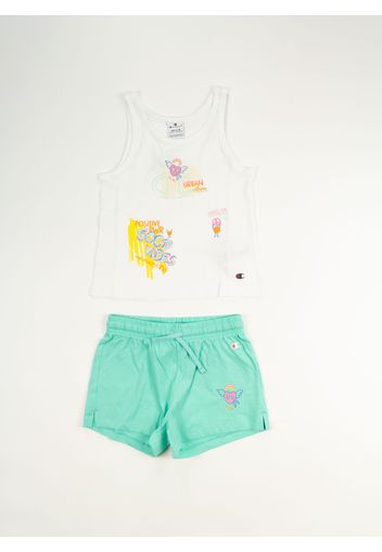 Completino Canotta+Shorts Summer Graffiti Ragazza